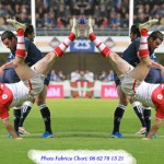 Plaquage violent de rugby
