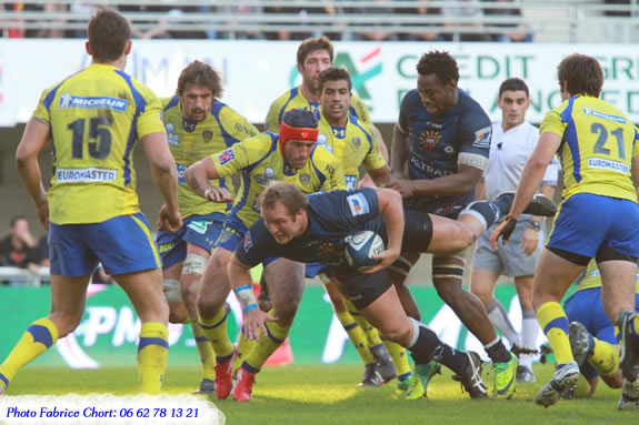 match de rugby Clermont Montpellier